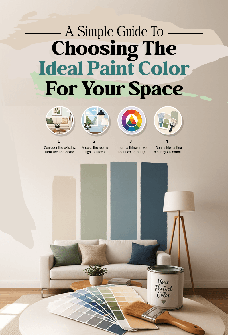 A Simple Guide To Choosing The Ideal Paint Color For Your Space
