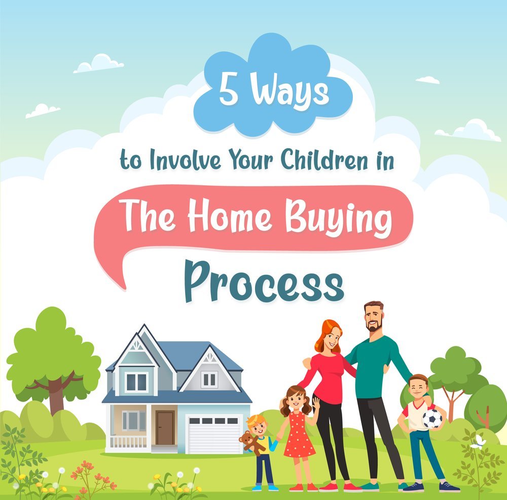 Since purchasing a new home is a monumental decision, house-hunting can be a stressful and emotionally draining experience. Add kids to the situation, and it can get even more complicated. However, involving your children in the home-buying process can make it more meaningful. Moving into a new home is a major family milestone, after all, so kids shouldn't be left out. – illustration for 5 Ways to Involve Your Children in The Home Buying Process