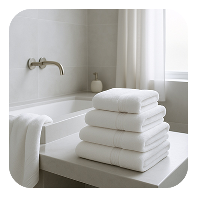 1. Add new towels – illustration for Easy and Inexpensive Bathroom Updates You Can Make Before Selling Your Home