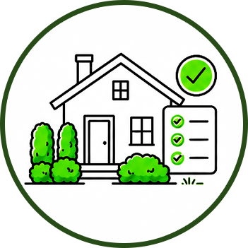 HOA landscaping requirements illustration – lawn appearance rules and community maintenance standards for Cape Cod homebuyers