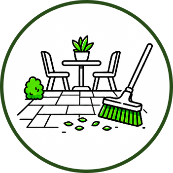 Outdoor features illustration – patio, pool, and fire pit maintenance costs buyers should budget for in Cape Cod homes